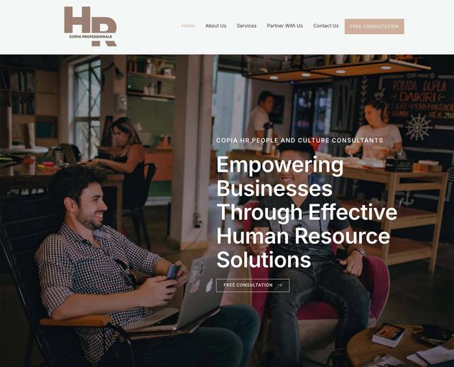 Copia HR website thumbnail